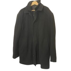 Lauren Ralph Lauren Men's Wool & Cashmere Blend Black Coat Size 42L